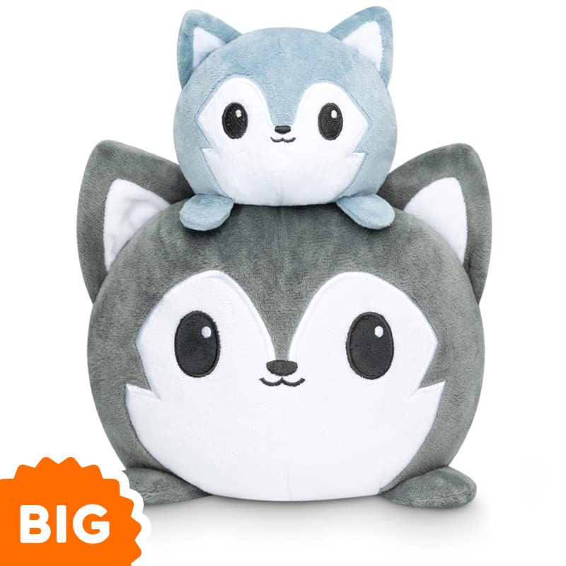 Amazon.com: TeeTurtle - Original Reversible Big Wolf Plushie